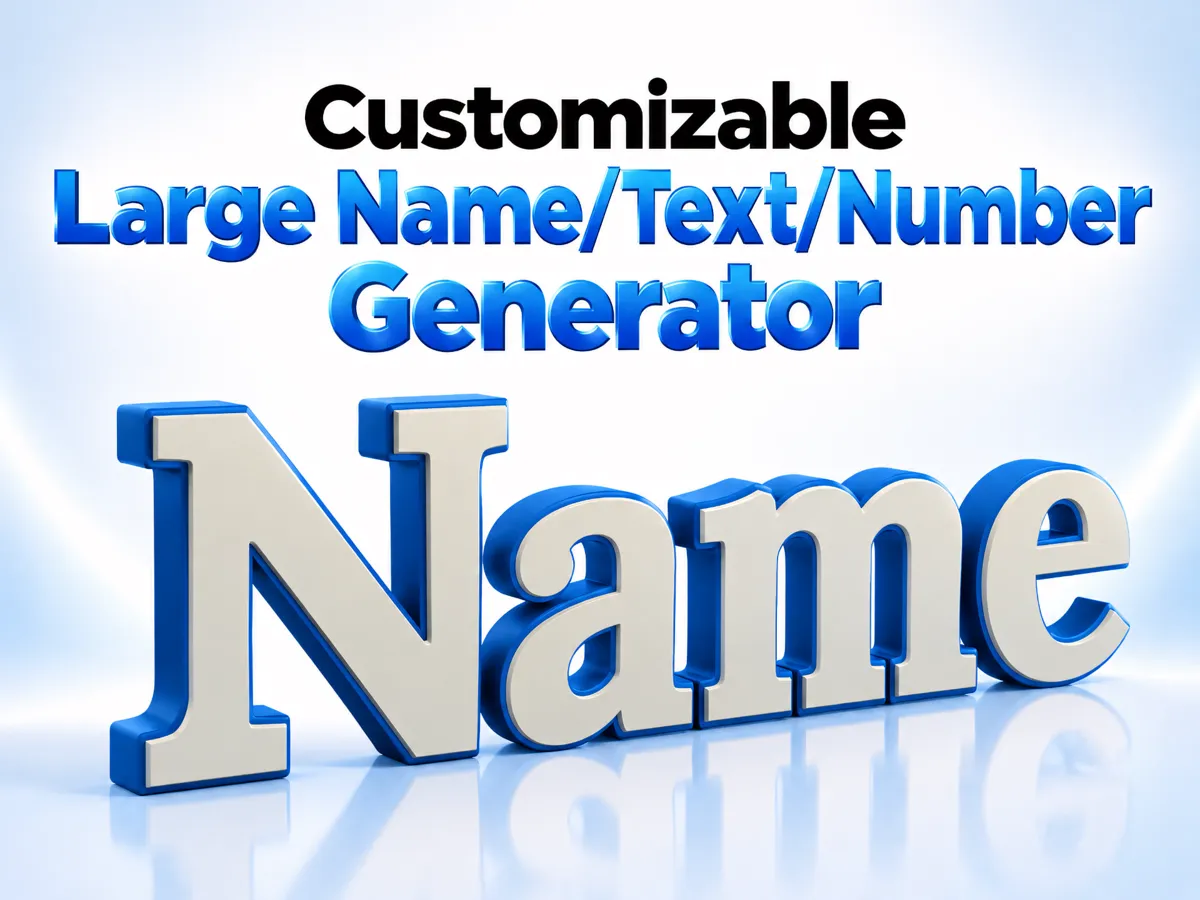 Numbers Design. F Custom Large Letter / Number Generator- Parametric - Free 3D Print ...