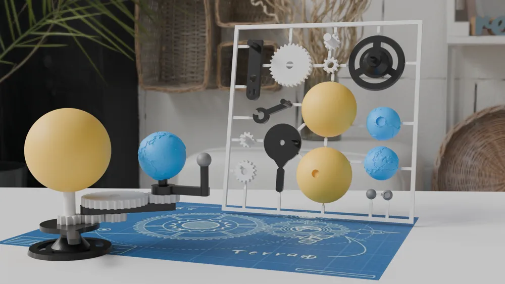 Sun Earth Moon - Kitcard by Crea_Hicks - MakerWorld