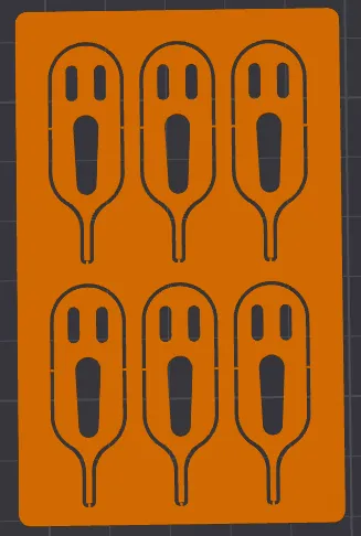Carte de cure-dents format portefeuille — Halloween