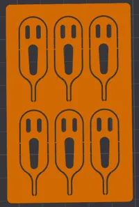 Carte de cure-dents format portefeuille — Halloween — photo 1