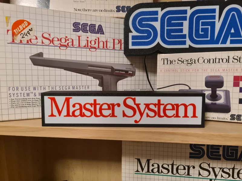 Master System light box