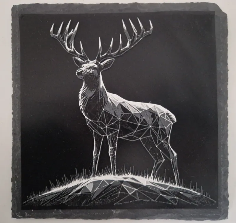 Hueforge deer | Hirsch dark side