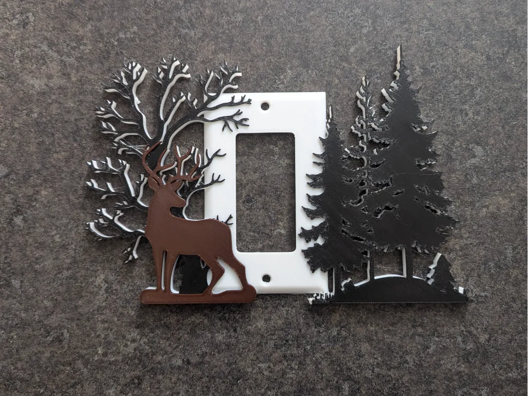 Cache-interrupteur double — cerf