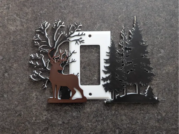 Cache-interrupteur double — cerf