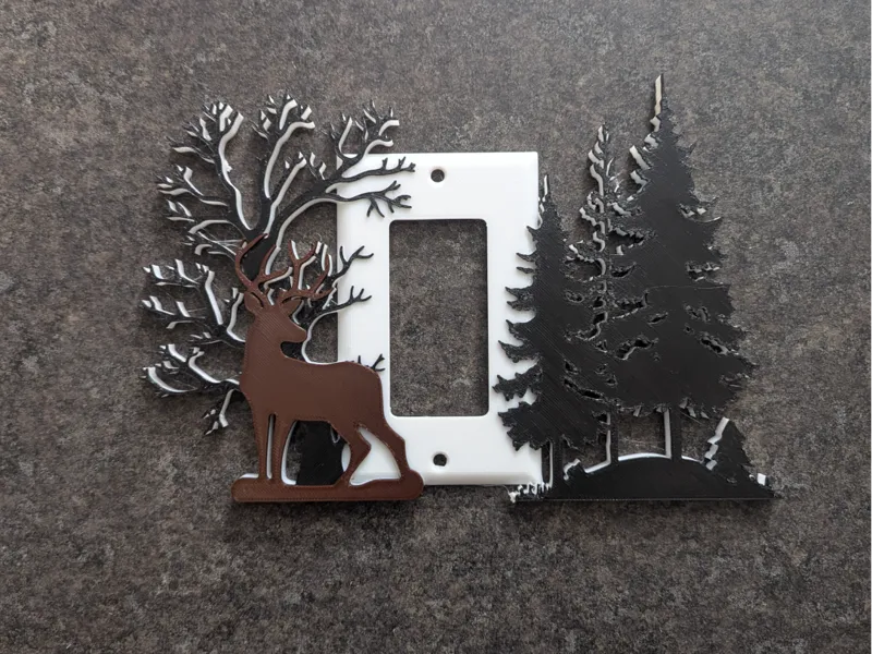 Deer Light switch cover wide switch