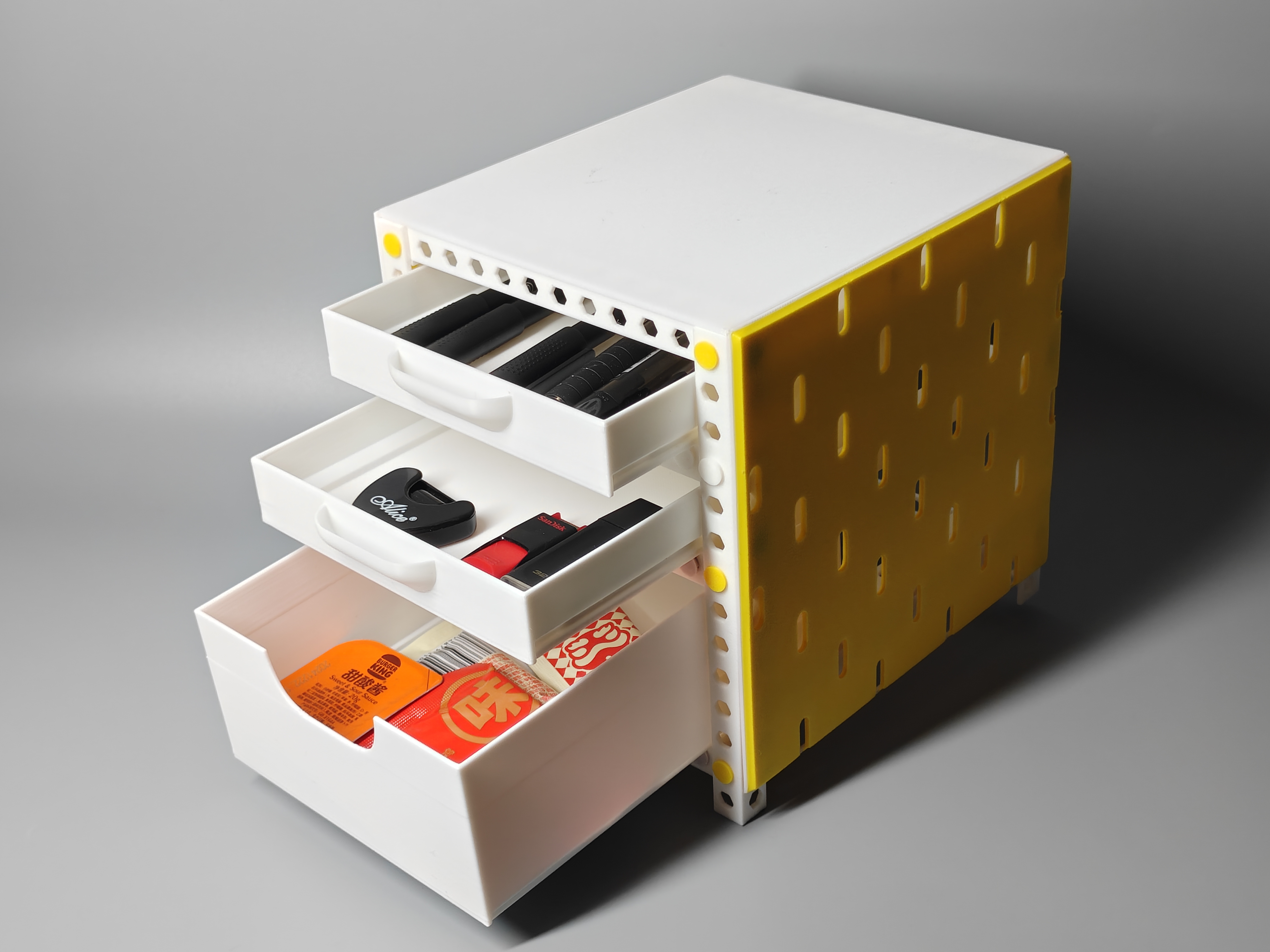 Miniatura 8 do modelo 3D 高承重模块化角铁桌面收纳架｜可定制配件，自由拼装，持续扩展
