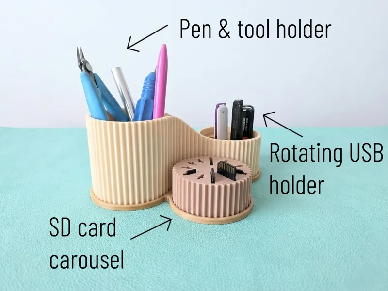 Modular Modern Desktop Organizer