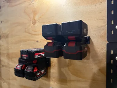 Parkside X20V Team quatro battery wall mount