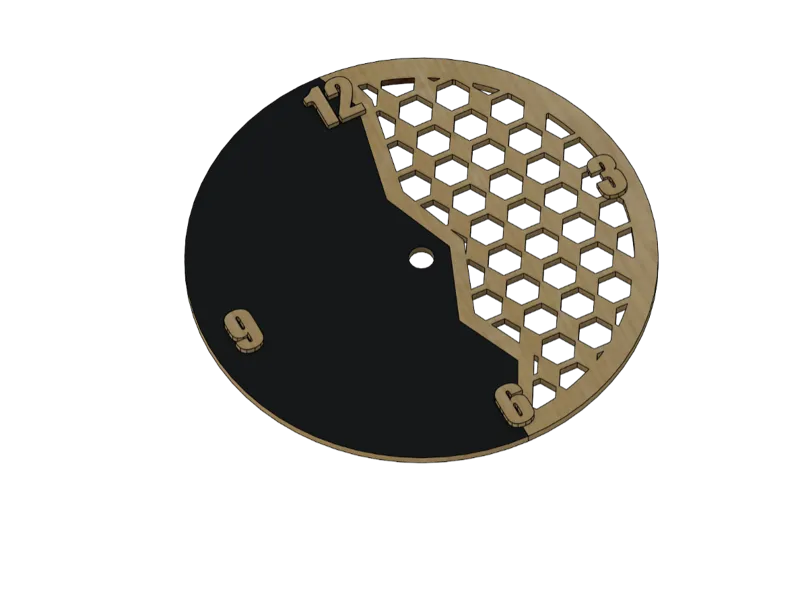 Wanduhr zum Drucken und oder Lasern