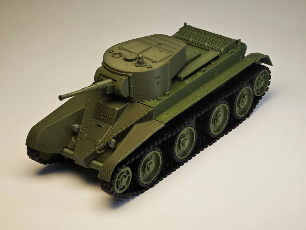 Wheeled Tank Model Soviet BT-5 Fast Tank 1/35 Suspension Turret Fully Articulated - Free ...