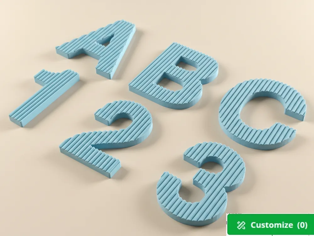 What Is Ribbed Signage Ribbed Signage Pro: Customizable Letters & Numbers - Free 3D Print ...