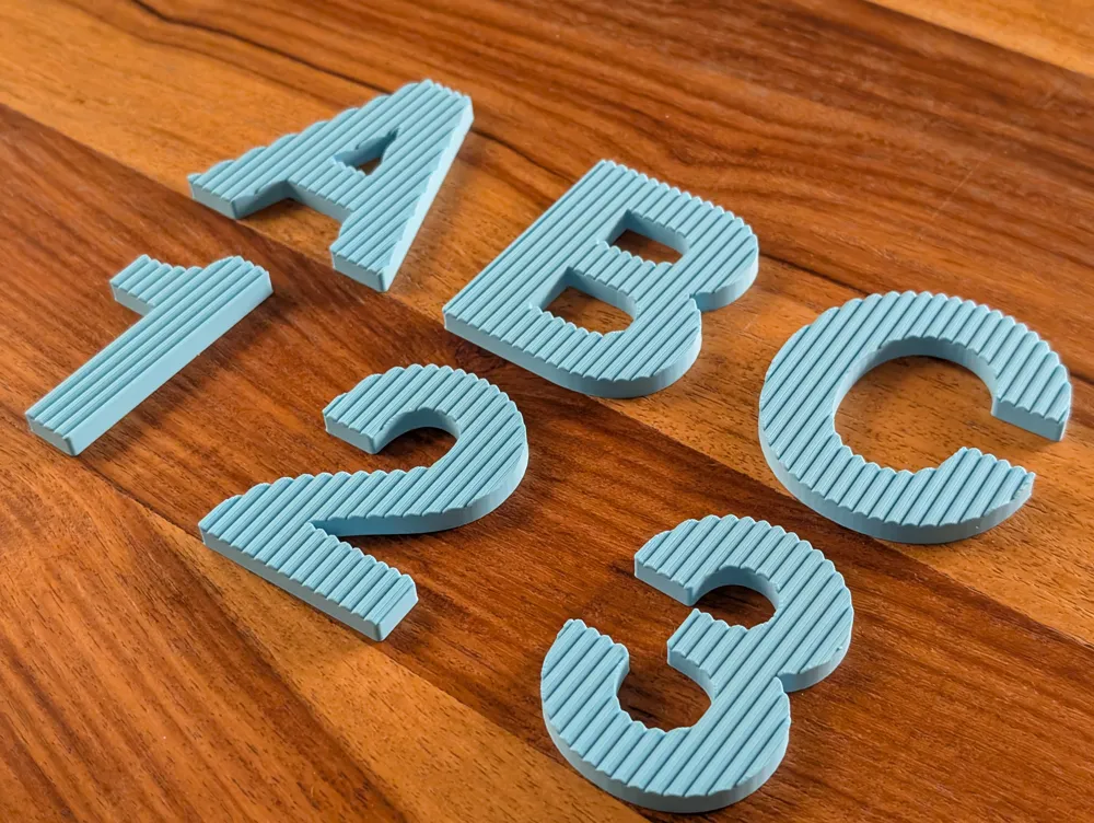 What Is Ribbed Signage Ribbed Signage Pro: Customizable Letters & Numbers - Free 3D Print ...