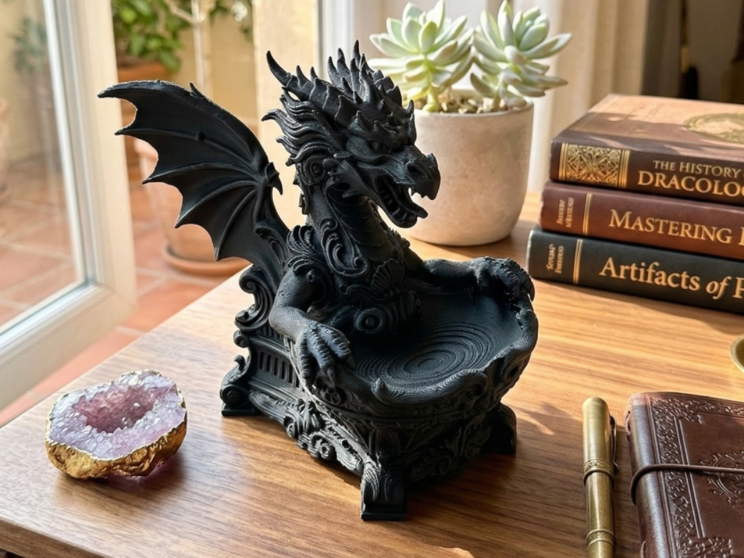 Dragon Valet Tray - The Obsidian Guardian