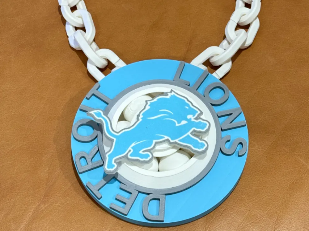 Detroit Lions Spinner Chain by jckrenrut MakerWorld: Download Free 3D ...