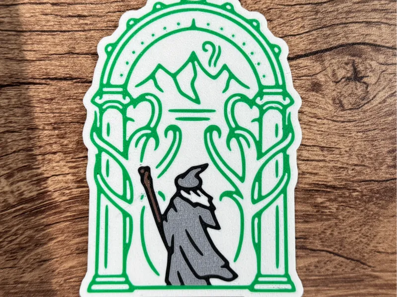 Doors of Durin LOTR Magnet (8x3mm magnets)
