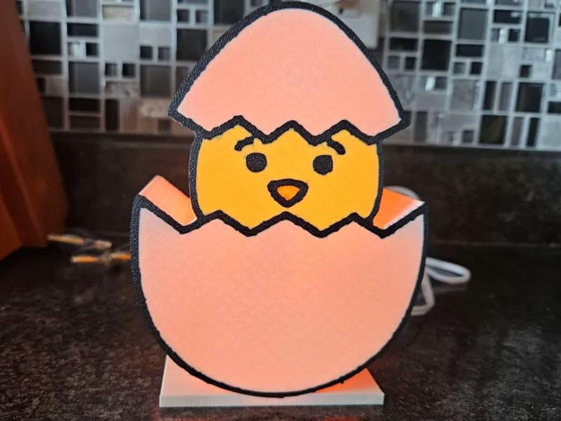 Chick in egg light