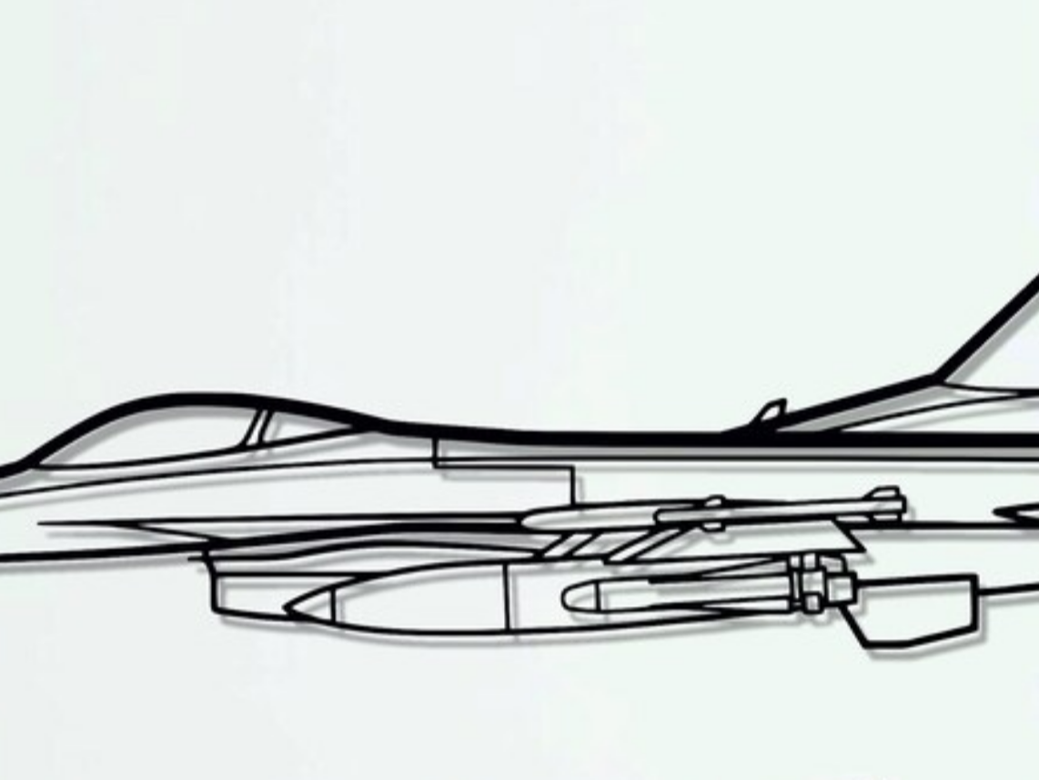 Lockheed Martin F-16 Fighting Falcon Wall Art