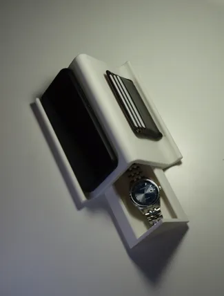 Phone stand with drawer