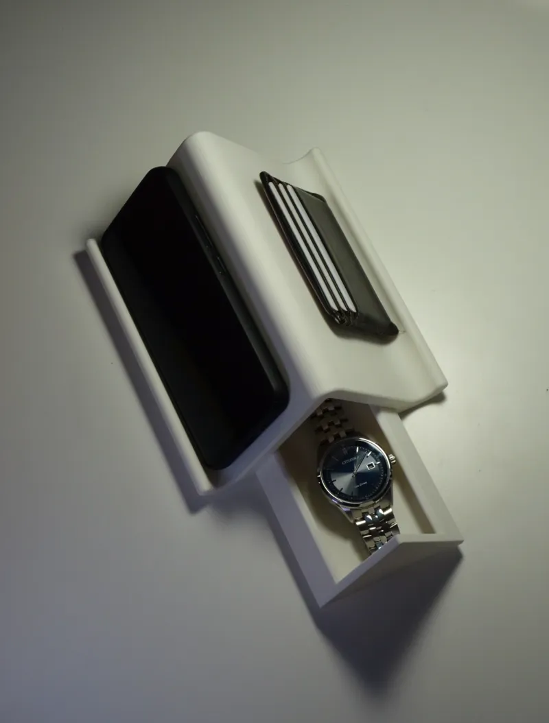 Phone stand with drawer