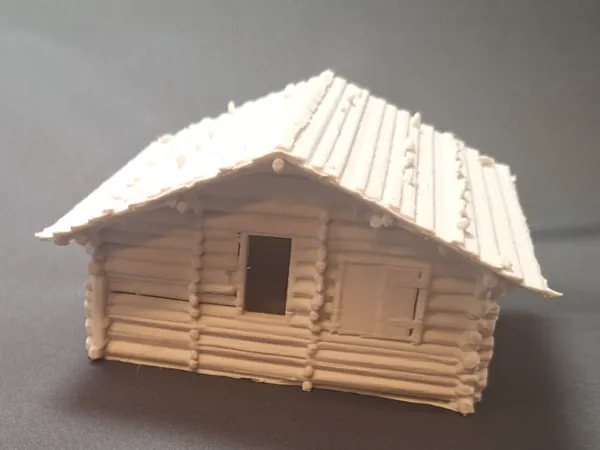 Modèle détaillé d'un chalet alpin