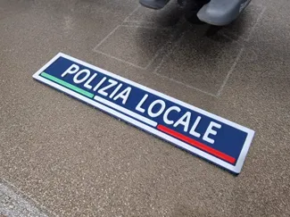 Patch Polizia Locale con tricolore