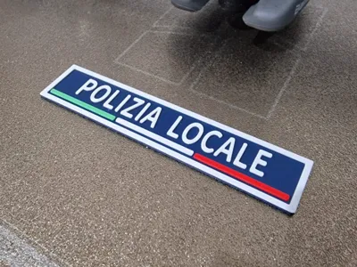 Local Police Patch with tricolor flag