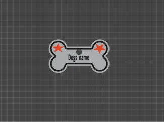 Schlichtes Hundehalsband Anhänger 