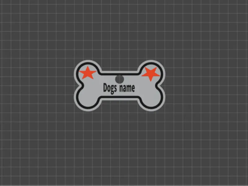 Schlichtes Hundehalsband Anhänger 