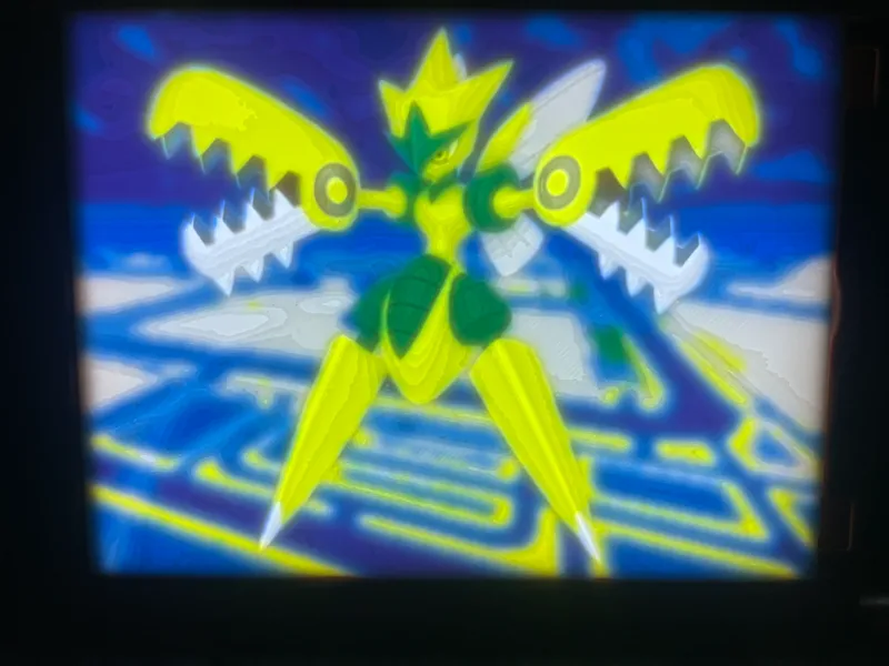 Shiny Scizor Lithophane - cmyk pokemon 