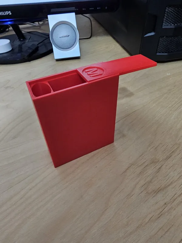 Cigarette case with bic lighter storage