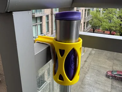 Cup Holder for 2" balcony rail