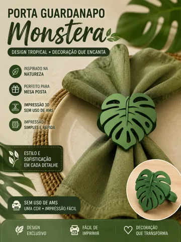 Soporte: Porta guardanapo Mosntera — vista de referencia 2