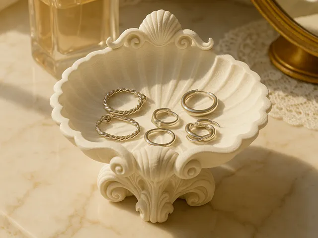 Coastal Shell Jewelry Dish