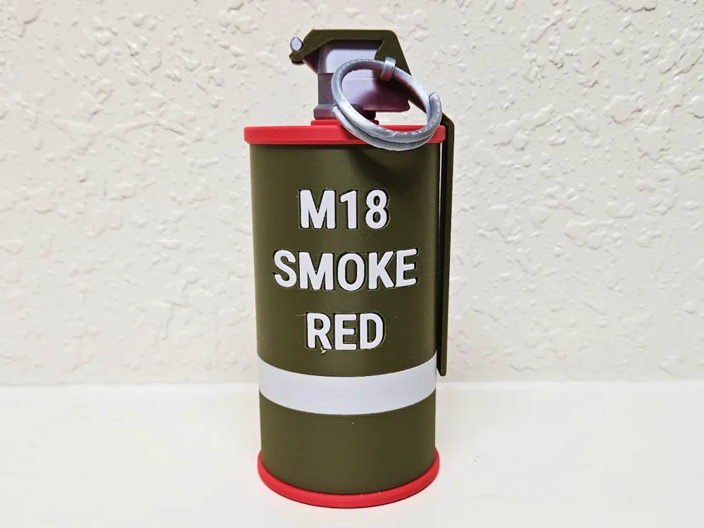 M18 Smoke Grenade | Flying Handle | 1960s to 2005 - Free 3D Print