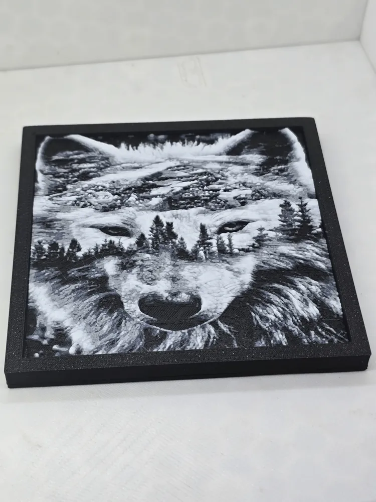 Wolf Hueforge Magnet by dohara1985 MakerWorld: Download Free 3D Models