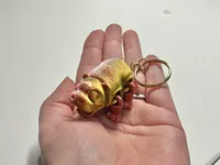 Keyring loop added, grid infill 50% open mouth only