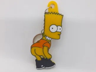 Bart Simpson keychain