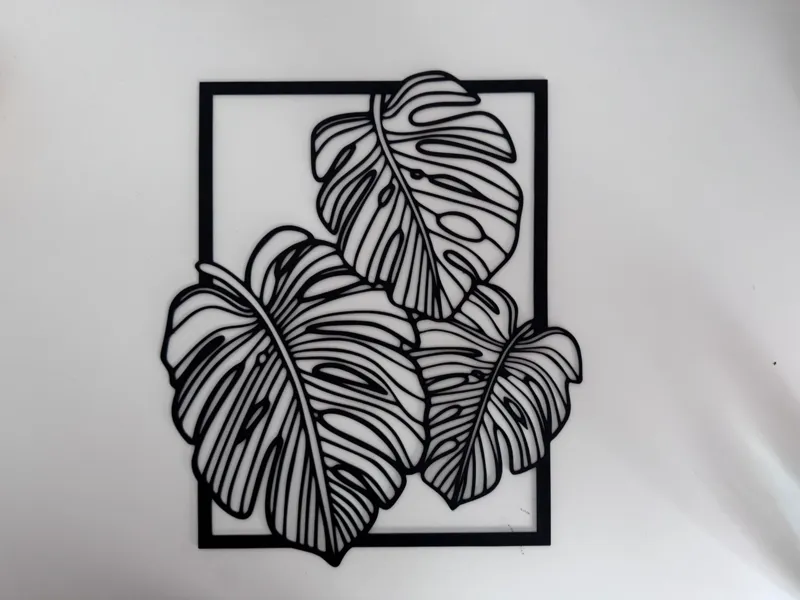 Monstera leafs wall decor V2