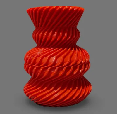 Lightly spirled vase