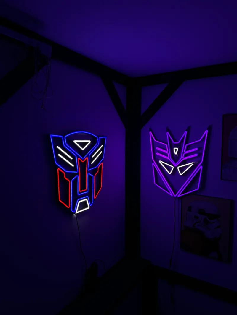 Decepticons Transformers Neon LED sign