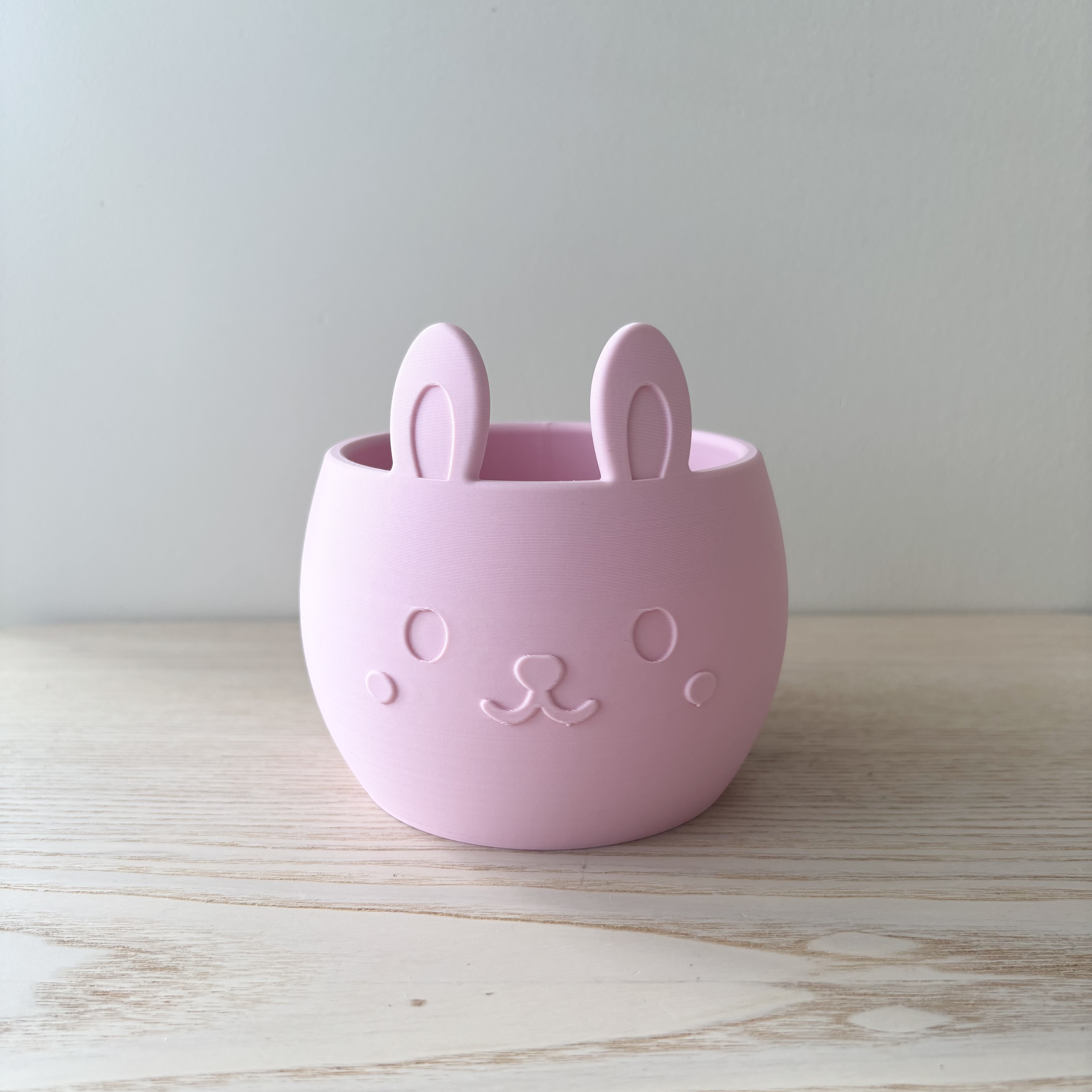 Miniatura 2 do modelo 3D Succulent plant pot/Cute Kitty plant pot(Q_Craft)