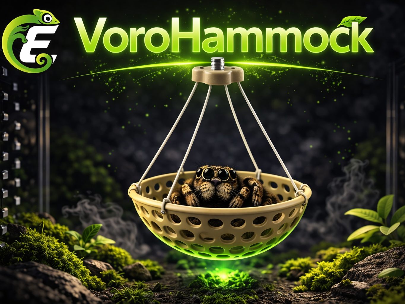 VoroHammock – Magnetic Jumping Spider Lounge