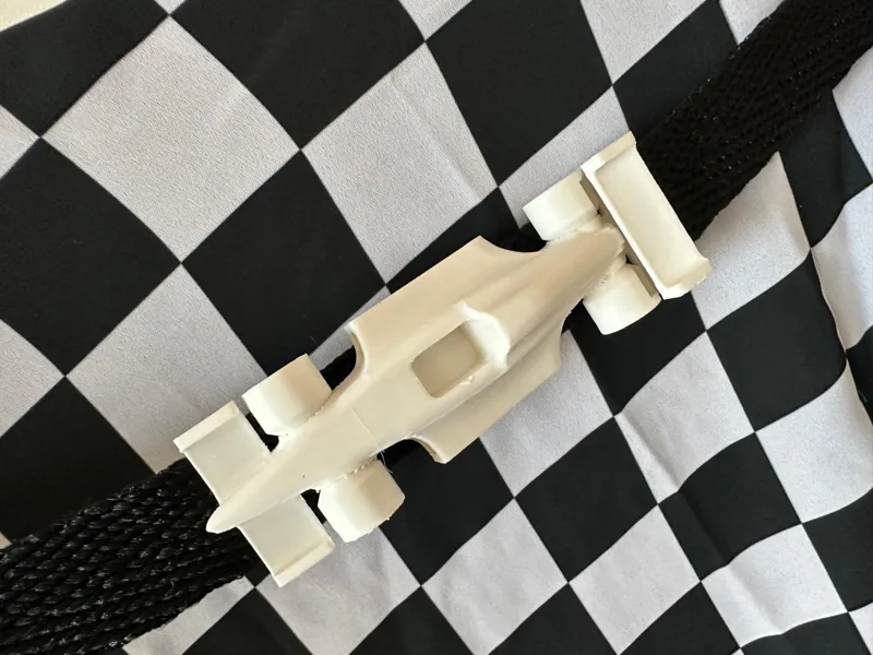 Formula 1 race car belt buckle / decor