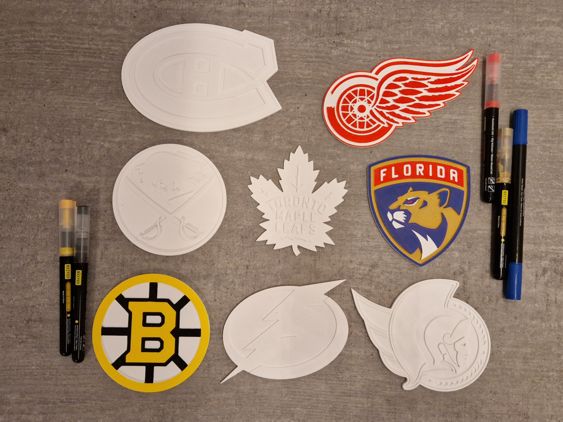 NHL logos coloring - Atlantic division