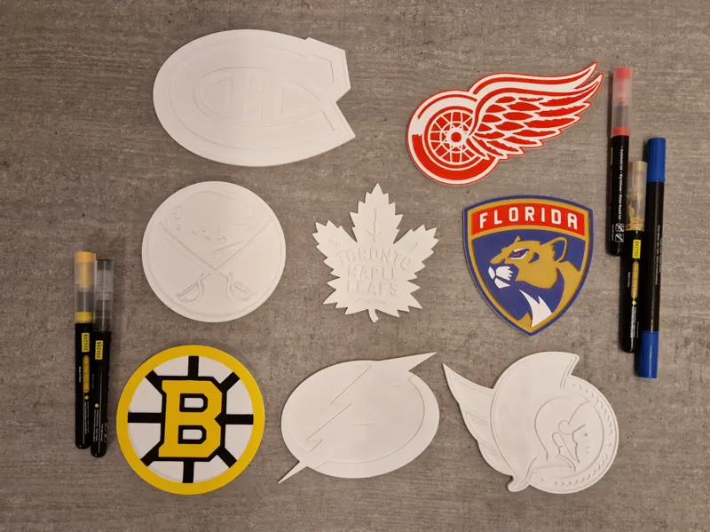 NHL logos coloring - Atlantic division