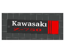 kawasaki Z-750 keychain