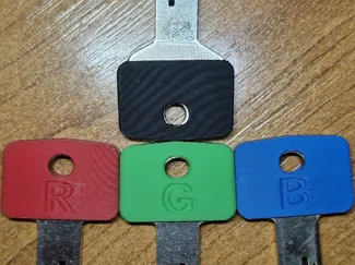 Key caps A-Z for rectangular keys
