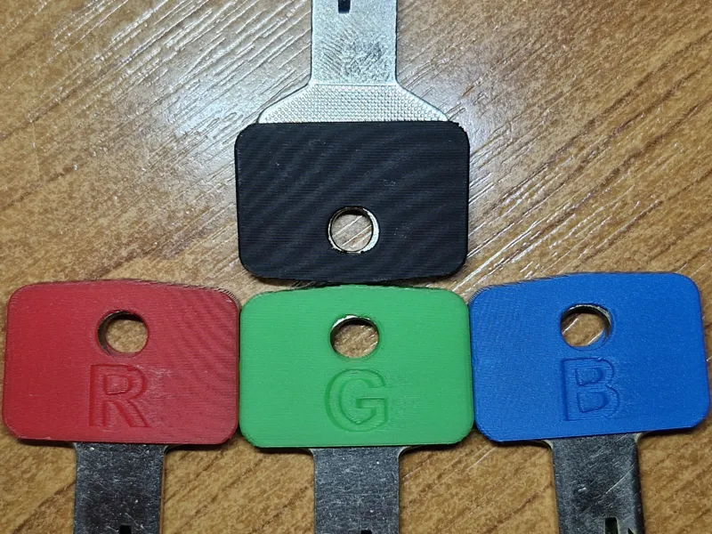 Key caps A-Z for rectangular keys