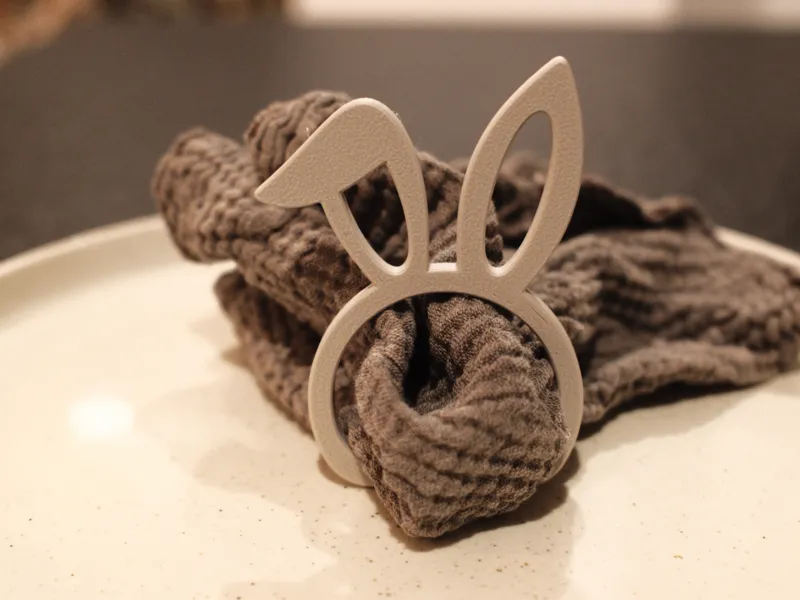 Minimalist Bunny Ear Napkin Rings – Fast & Smooth