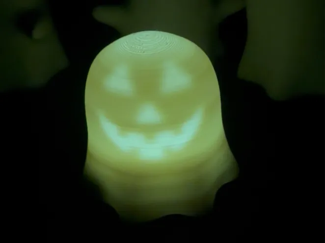 Ghost with pumpkin face